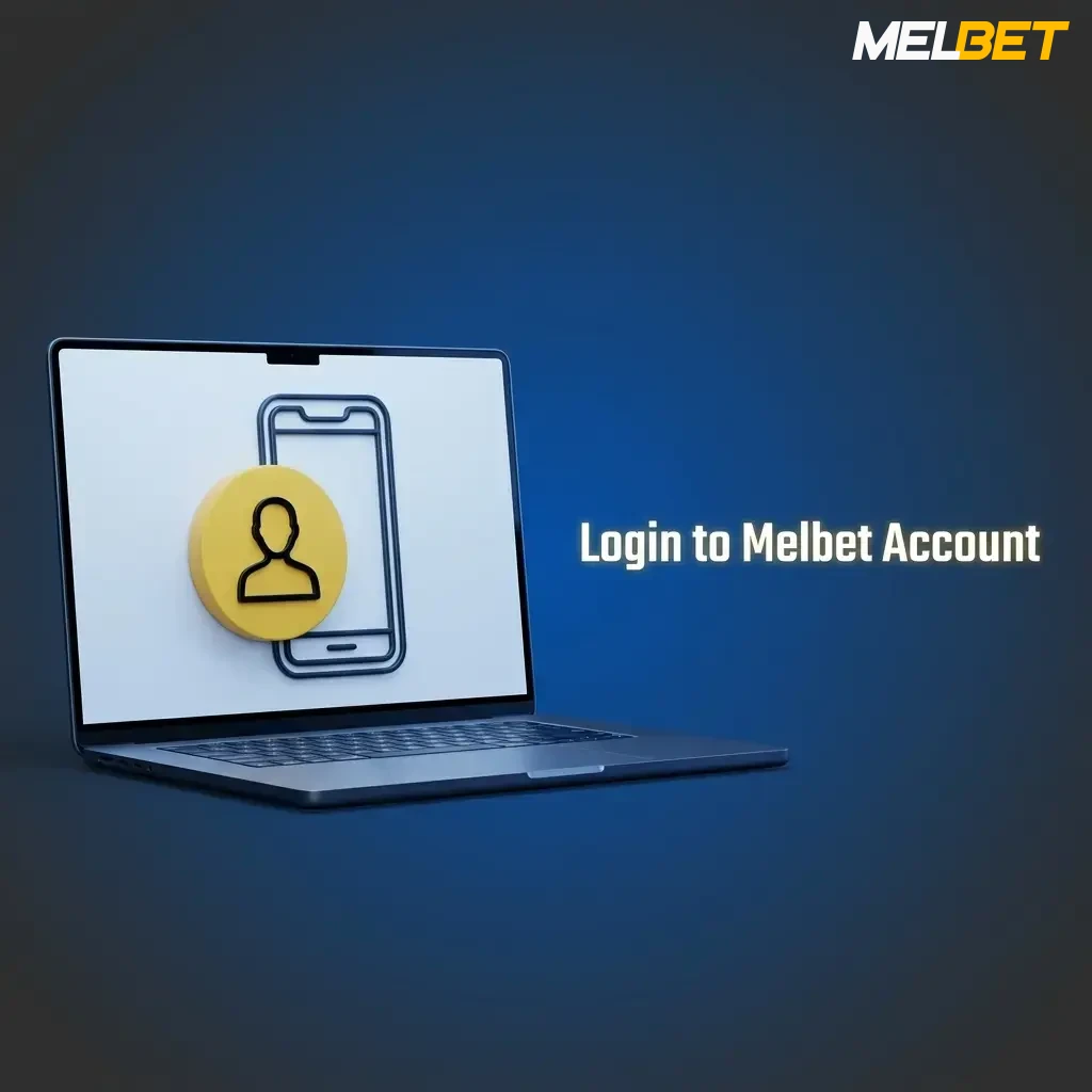 Melbet account login page showing email and password fields with step-by-step login instructions