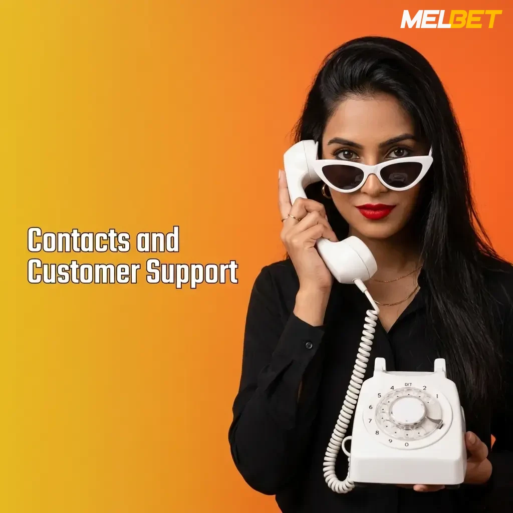 Melbet customer support channels including live chat, email, Telegram, phone, and FAQ for Indian players