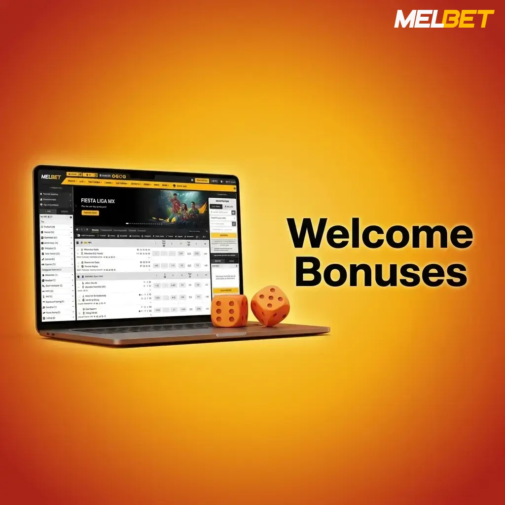 Melbet India welcome bonuses table showing casino 450% up to 212000 INR and sports 150% up to 40000 INR